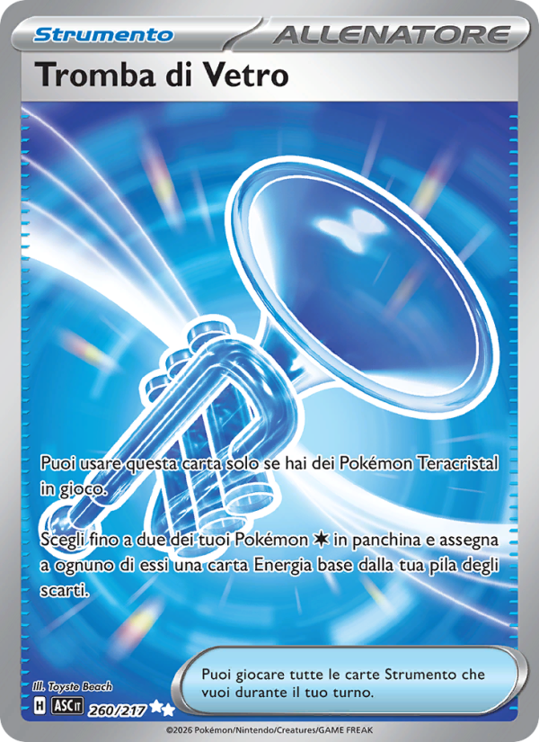 Tromba di Vetro 260/217 — Ascesa Eroica (Italian Pokémon TCG card)