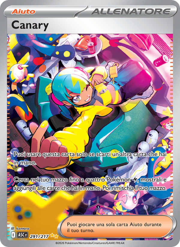 Canary 291/217 — Ascesa Eroica (Italian Pokémon TCG card)