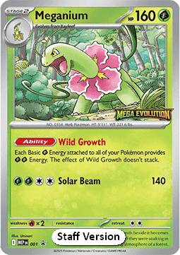 Meganium 001/10 — MEP Black Star Promos (Italian Pokémon TCG card)