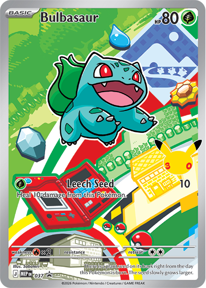 Bulbasaur 037/10 — MEP Black Star Promos (Italian Pokémon TCG card)