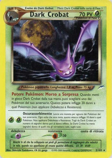 Dark Crobat 002 — Neo Destiny (Italian Pokémon TCG card)