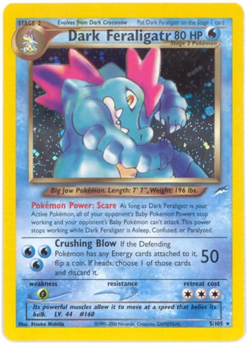 Dark Feraligatr 005 — Neo Destiny (Italian Pokémon TCG card)