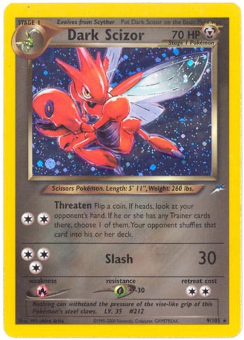 Dark Scizor 009 — Neo Destiny (Italian Pokémon TCG card)