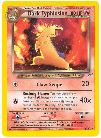 Dark Typhlosion 010 — Neo Destiny (Italian Pokémon TCG card)