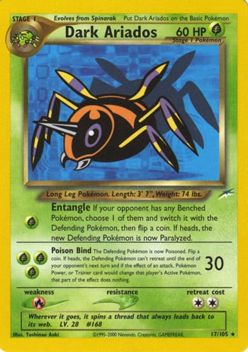 Dark Ariados 017 — Neo Destiny (Italian Pokémon TCG card)