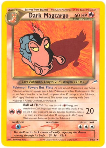 Dark Magcargo 018 — Neo Destiny (Italian Pokémon TCG card)