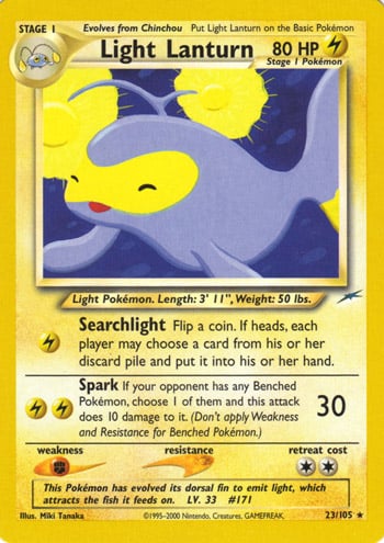 Light Lanturn 023 — Neo Destiny (Italian Pokémon TCG card)