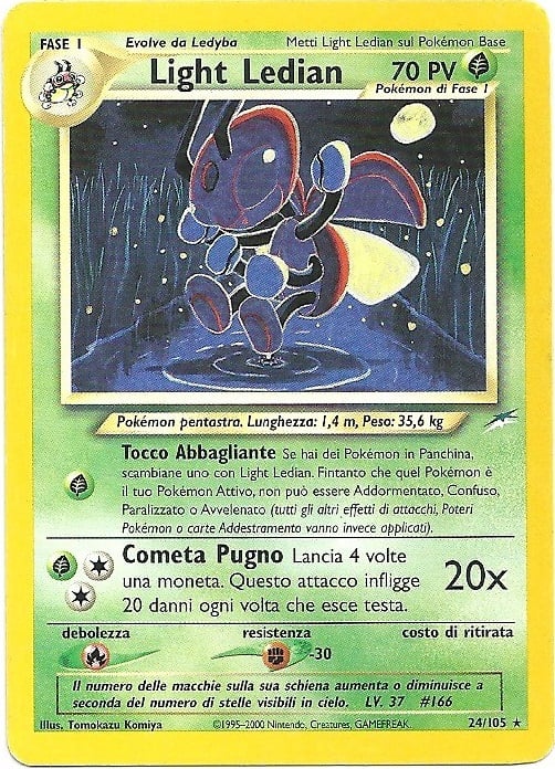 Light Ledian 024 — Neo Destiny (Italian Pokémon TCG card)