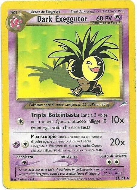 Dark Exeggutor 033 — Neo Destiny (Italian Pokémon TCG card)