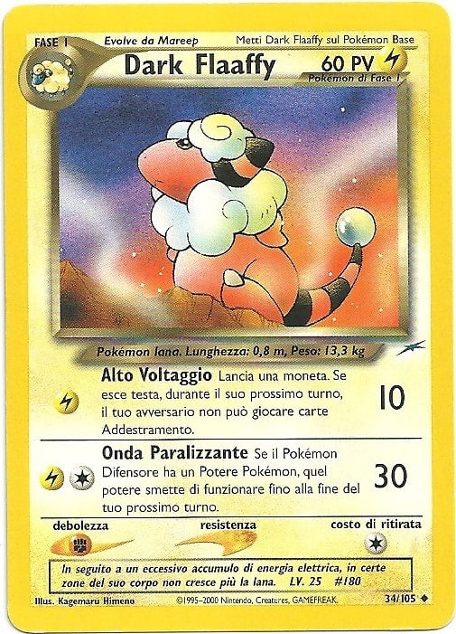Dark Flaaffy 034 — Neo Destiny (Italian Pokémon TCG card)