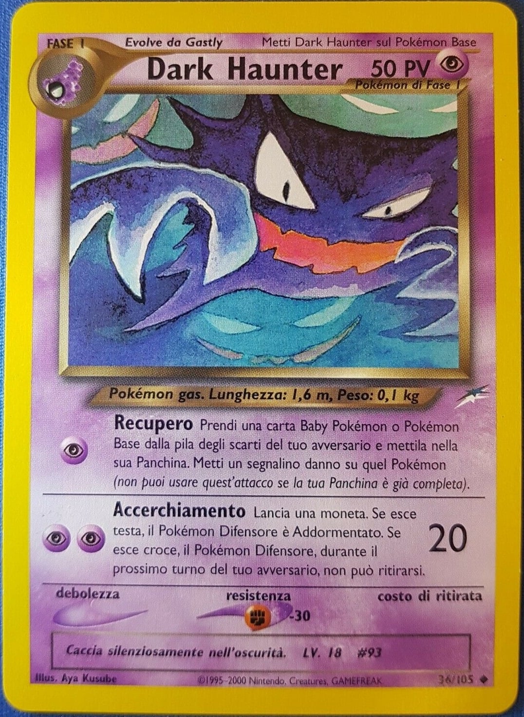 Dark Haunter 036 — Neo Destiny (Italian Pokémon TCG card)