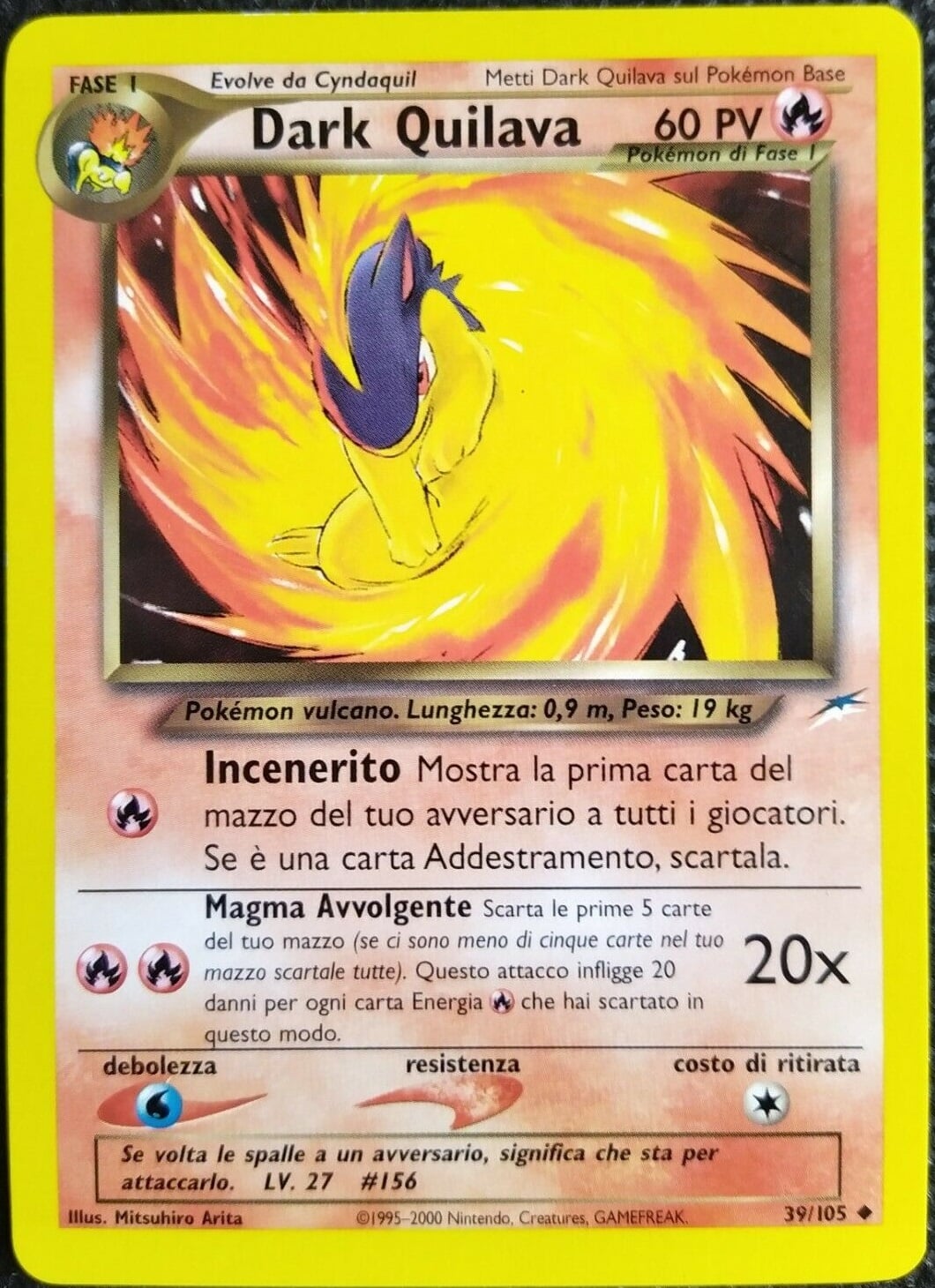 Dark Quilava 039 — Neo Destiny (Italian Pokémon TCG card)