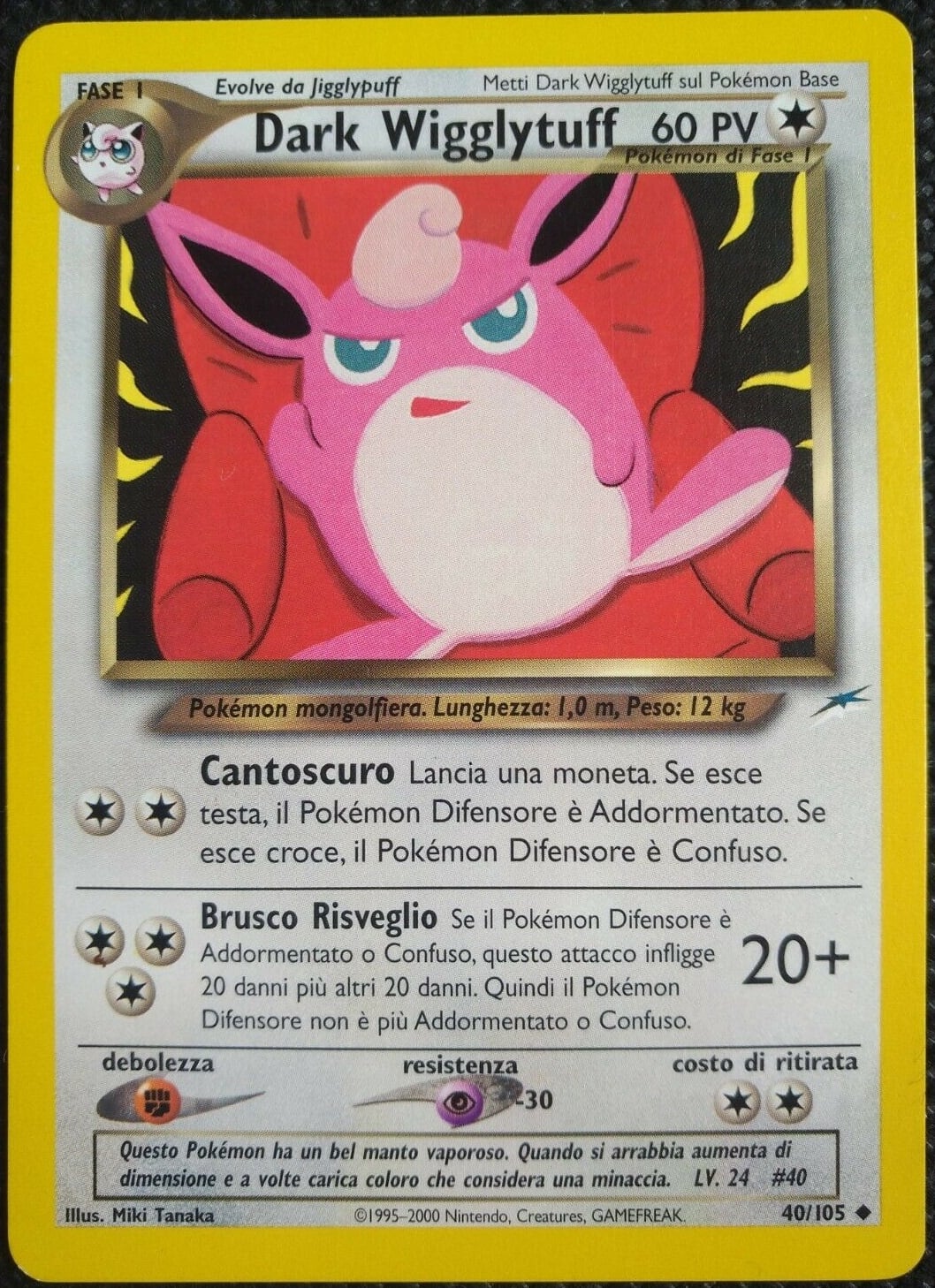Dark Wigglytuff 040 — Neo Destiny (Italian Pokémon TCG card)
