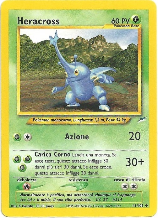 Heracross 041 — Neo Destiny (Italian Pokémon TCG card)