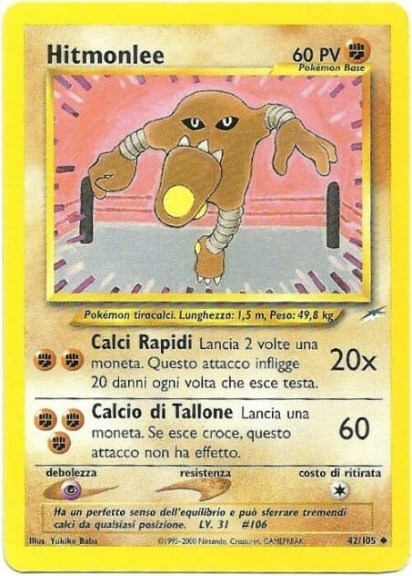 Hitmonlee 042 — Neo Destiny (Italian Pokémon TCG card)
