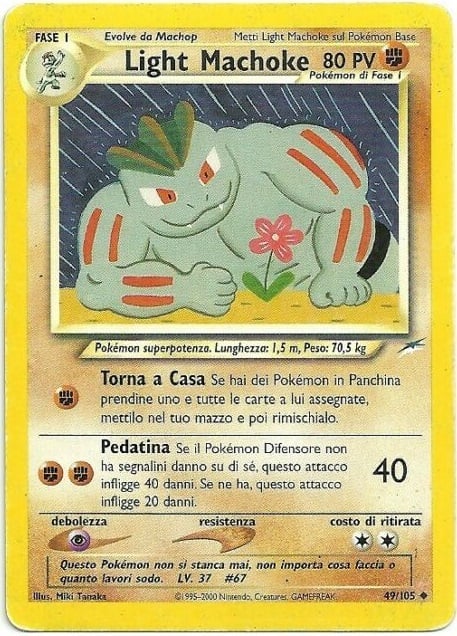Light Machoke 049 — Neo Destiny (Italian Pokémon TCG card)
