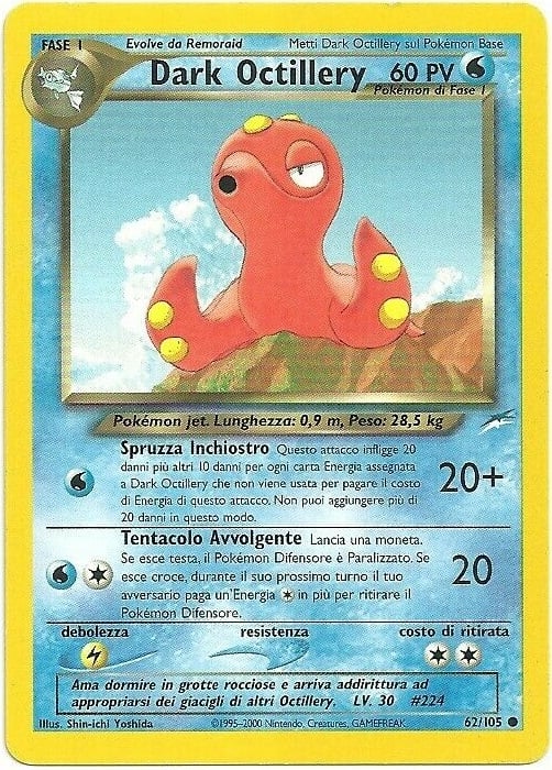 Dark Octillery 062 — Neo Destiny (Italian Pokémon TCG card)