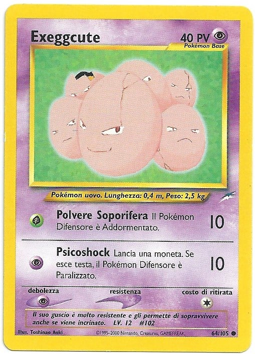 Exeggcute 064 — Neo Destiny (Italian Pokémon TCG card)