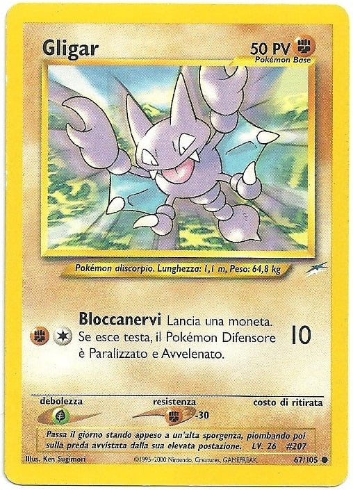 Gligar 067 — Neo Destiny (Italian Pokémon TCG card)