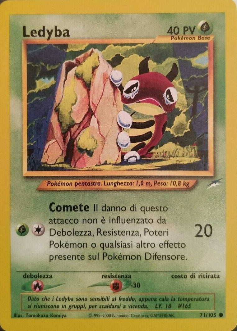 Ledyba 071 — Neo Destiny (Italian Pokémon TCG card)