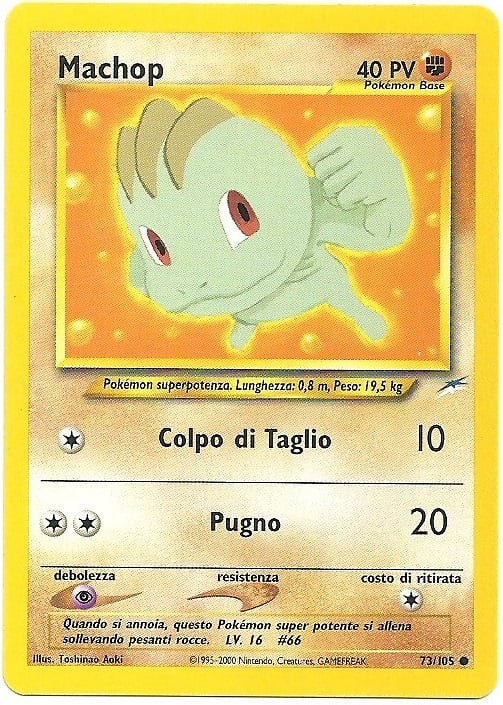 Machop 073 — Neo Destiny (Italian Pokémon TCG card)