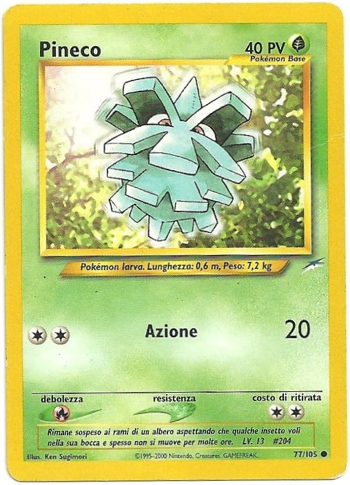 Pineco 077 — Neo Destiny (Italian Pokémon TCG card)