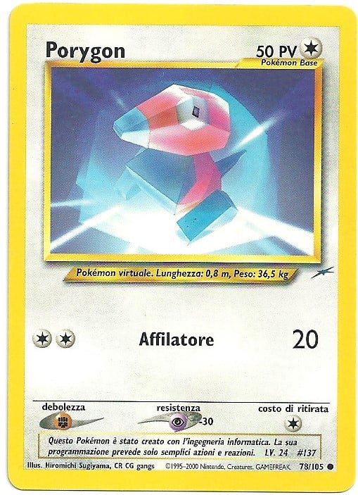 Porygon 078 — Neo Destiny (Italian Pokémon TCG card)