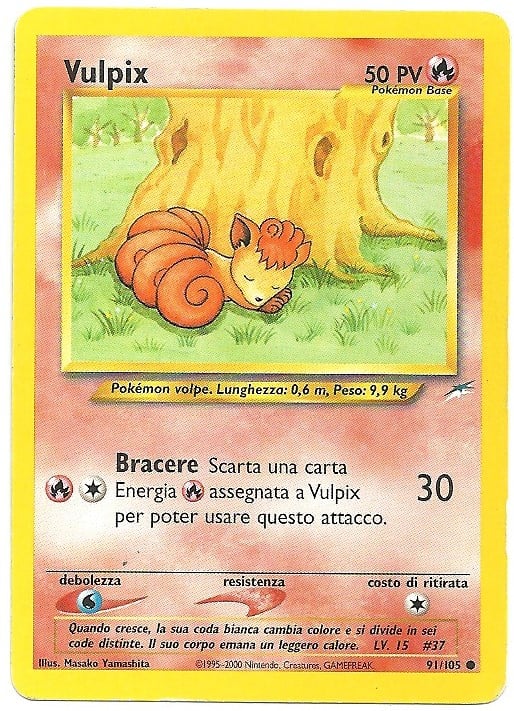 Vulpix 091 — Neo Destiny (Italian Pokémon TCG card)