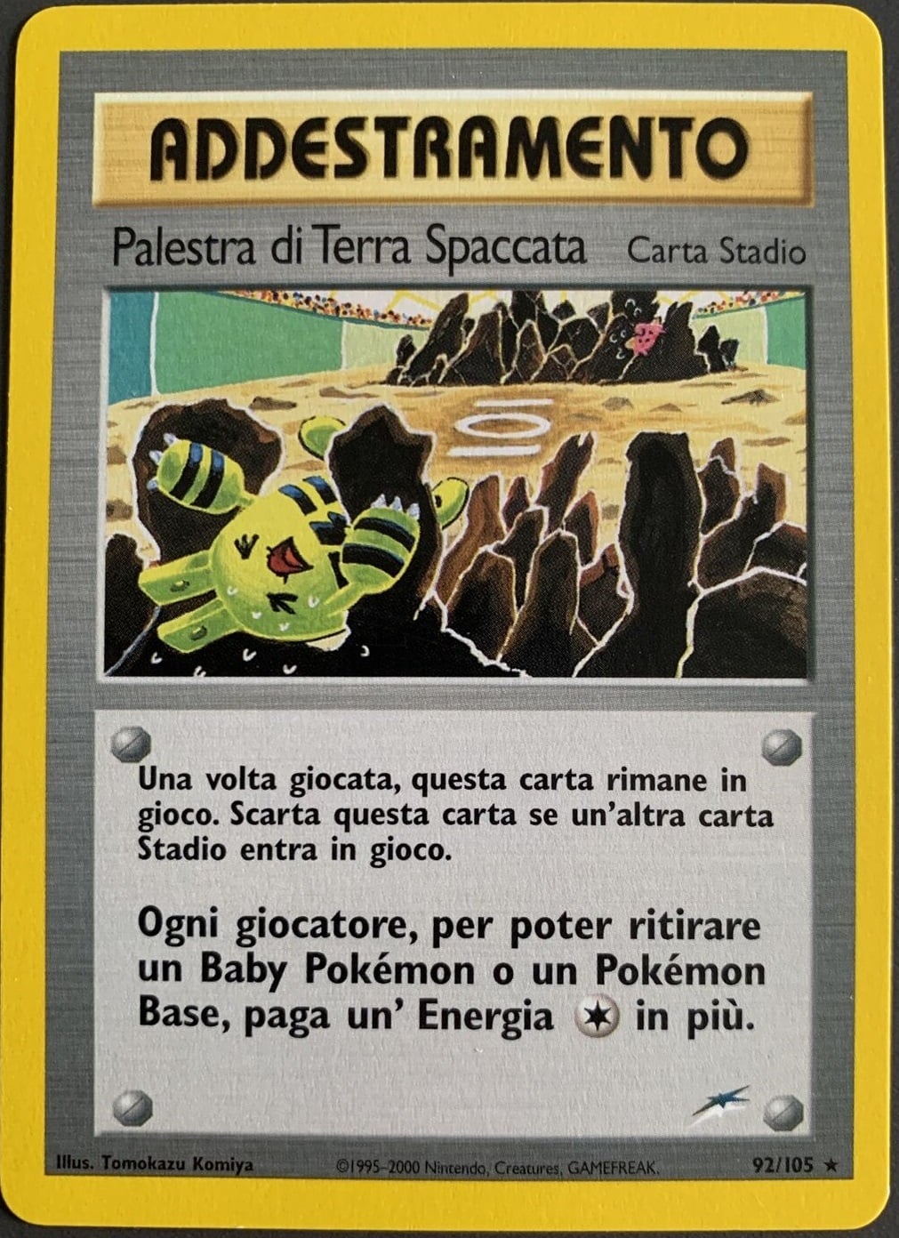Palestra di Terra Spaccata 092 — Neo Destiny (Italian Pokémon TCG card)