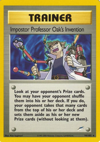 Invenzione del Professor Oak, l'Impostore 094 — Neo Destiny (Italian Pokémon TCG card)