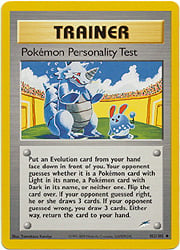 Test di Personalità Pokémon 102 — Neo Destiny (Italian Pokémon TCG card)