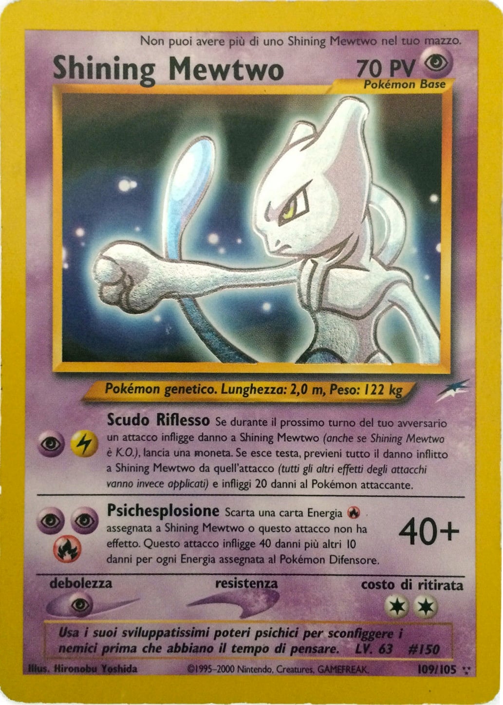 Shining Mewtwo 109 — Neo Destiny (Italian Pokémon TCG card)