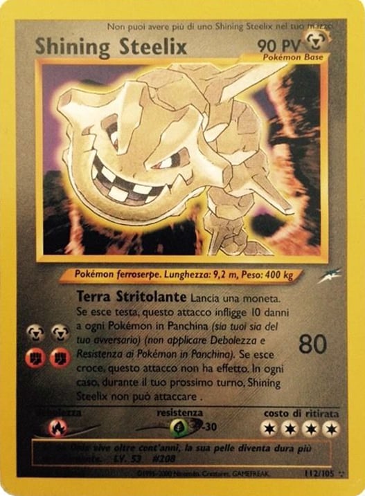 Shining Steelix 112 — Neo Destiny (Italian Pokémon TCG card)
