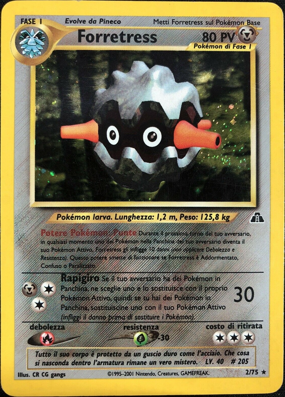 Forretress 002 — Neo Discovery (Italian Pokémon TCG card)