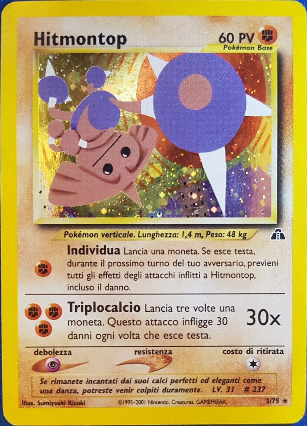Hitmontop 003 — Neo Discovery (Italian Pokémon TCG card)