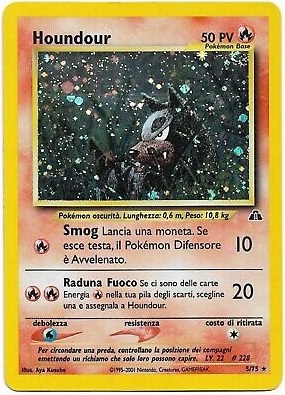 Houndour 005 — Neo Discovery (Italian Pokémon TCG card)