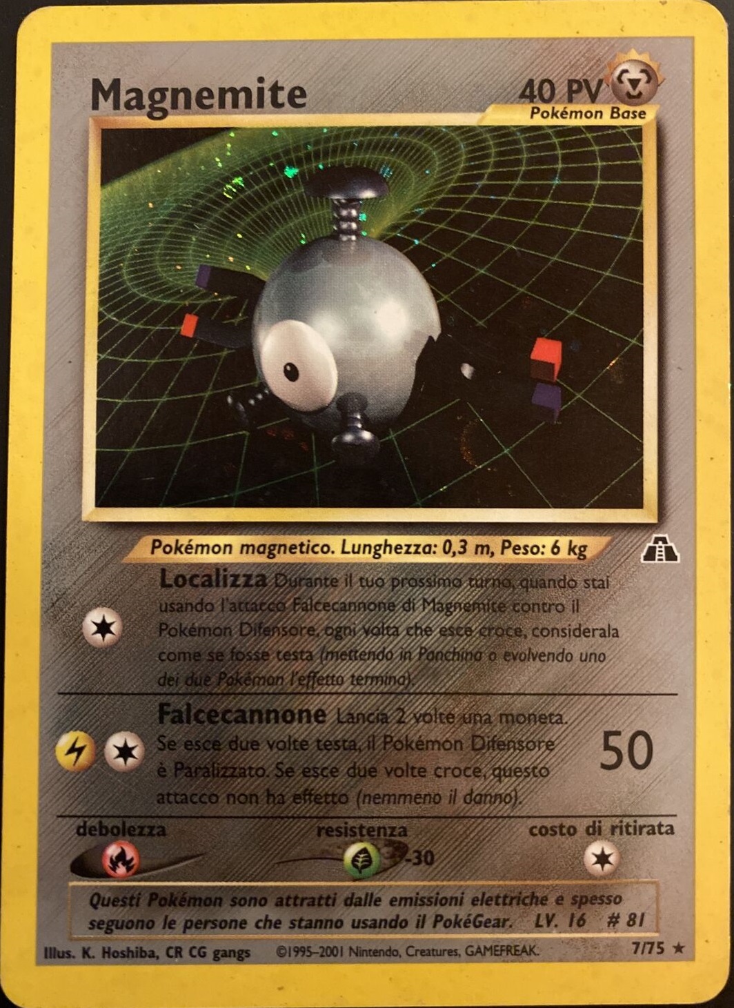 Magnemite 7/75 — Neo Discovery (Italian Pokémon TCG card)