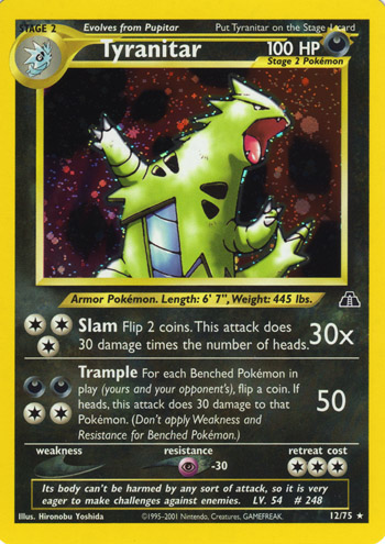 Tyranitar 012 — Neo Discovery (Italian Pokémon TCG card)