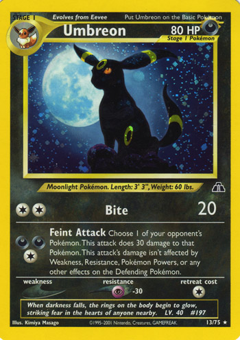 Umbreon 013 — Neo Discovery (Italian Pokémon TCG card)