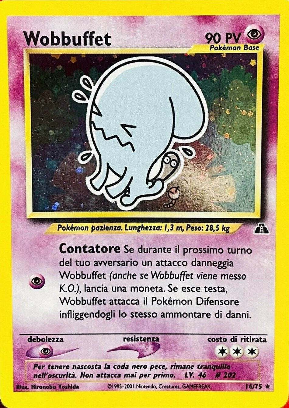 Wobbuffet 016 — Neo Discovery (Italian Pokémon TCG card)