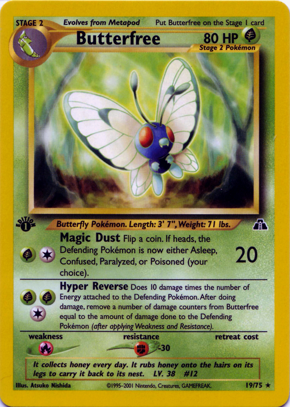 Butterfree 019 — Neo Discovery (Italian Pokémon TCG card)