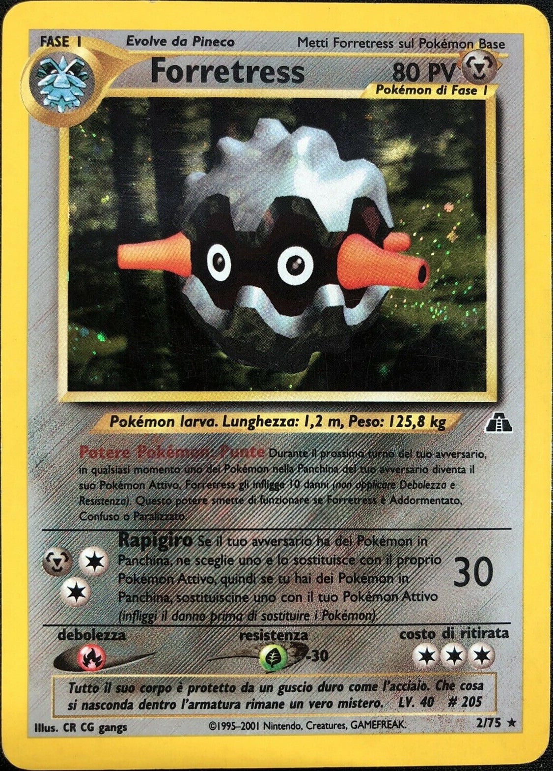 Forretress 021 — Neo Discovery (Italian Pokémon TCG card)
