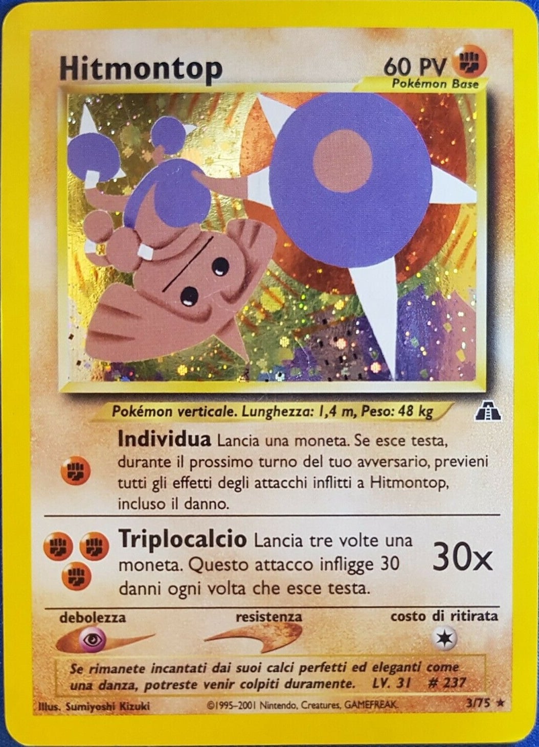Hitmontop 022 — Neo Discovery (Italian Pokémon TCG card)
