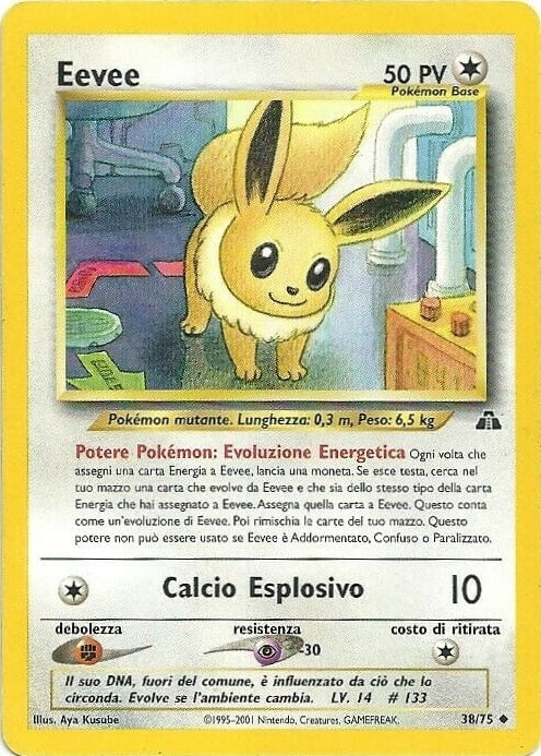 Eevee 038 — Neo Discovery (Italian Pokémon TCG card)