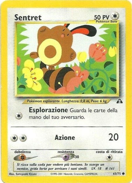 Sentret 063 — Neo Discovery (Italian Pokémon TCG card)