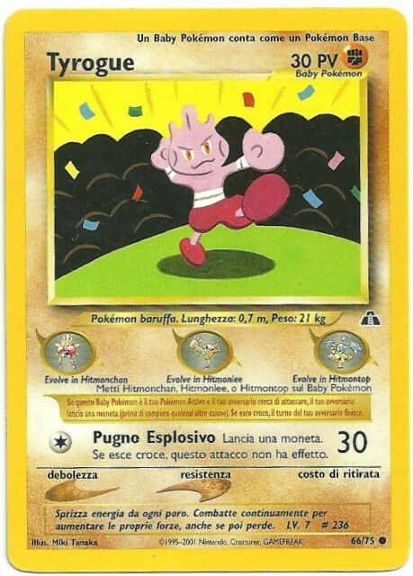 Tyrogue 066 — Neo Discovery (Italian Pokémon TCG card)