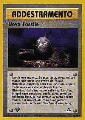 Uovo Fossile 072 — Neo Discovery (Italian Pokémon TCG card)