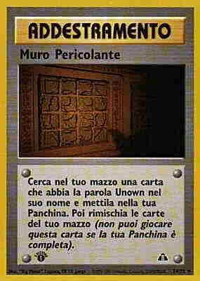 Muro Pericolante 074 — Neo Discovery (Italian Pokémon TCG card)