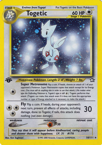 Togetic 016 — Neo Genesis (Italian Pokémon TCG card)