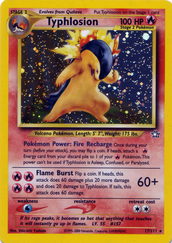 Typhlosion 017 — Neo Genesis (Italian Pokémon TCG card)